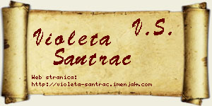 Violeta Santrač vizit kartica